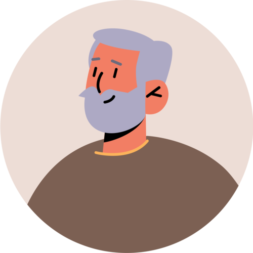 Illustratie van een avatar portret.